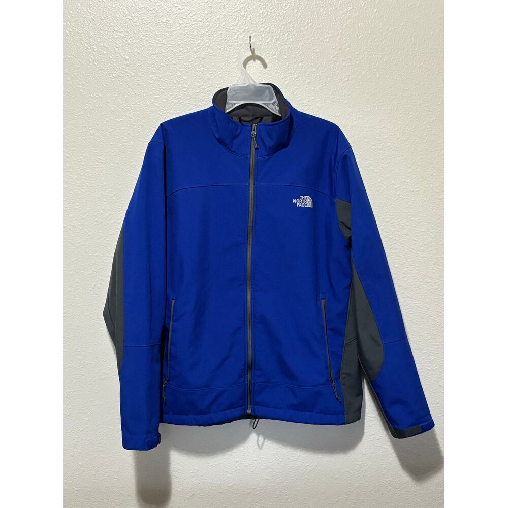 Men’s North Face Chromium Thermal Lined Jacket Coat Blue Gray, size XL